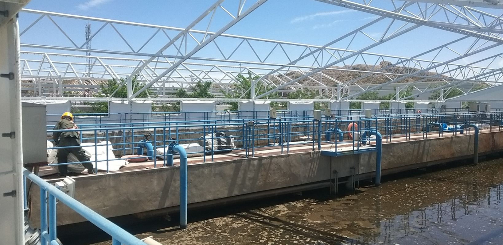 甘肅景泰縣污水處理廠膜結構加蓋 甘肅景泰縣污水處理廠膜結構加蓋